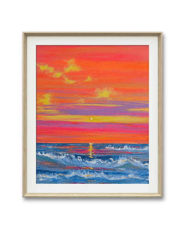 🔴 Orange sky ocean escape 