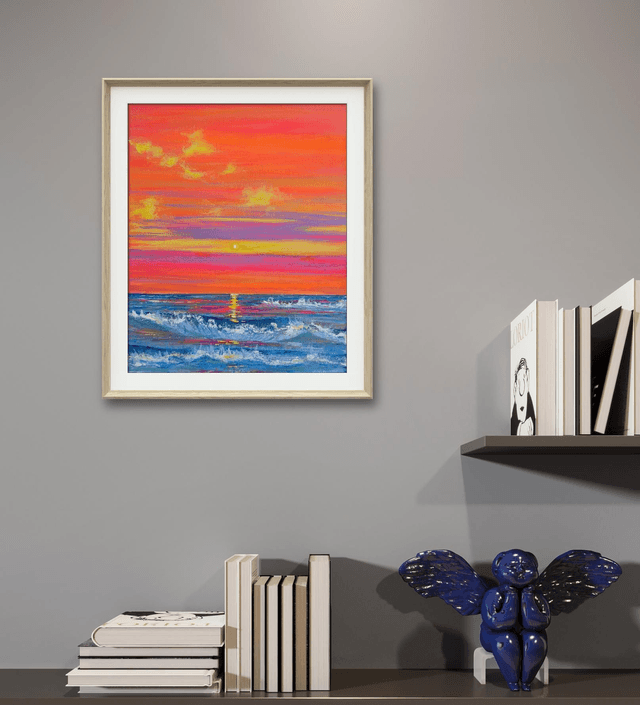 🔴 Orange sky ocean escape 