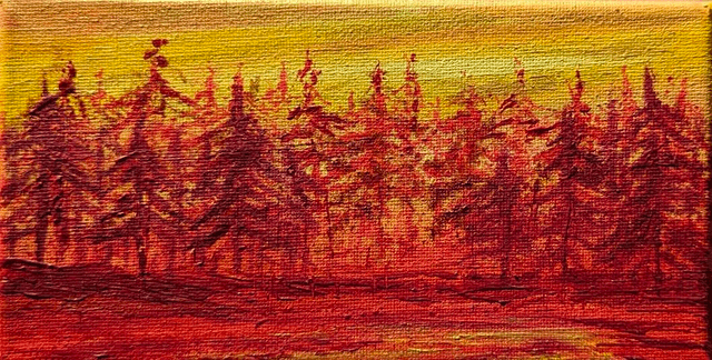 Forest at dawn (mini)