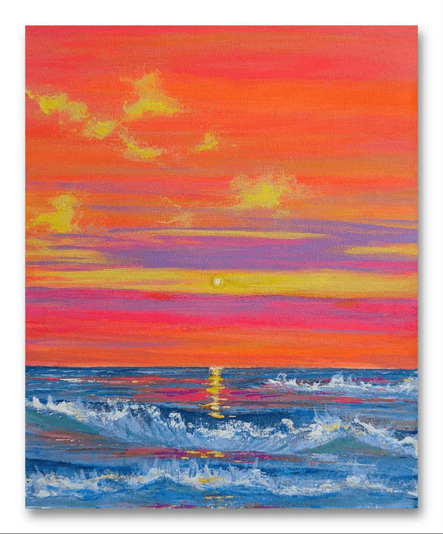 🔴 Orange sky ocean escape 